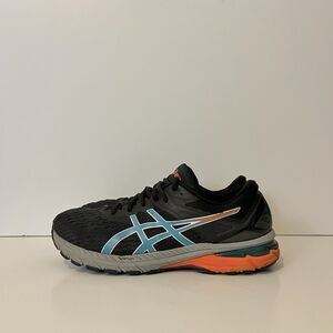 ASICS GT 2000 Black Grey Orange Blue Running Sneakers Gel NYC 1011B046 Sz 10